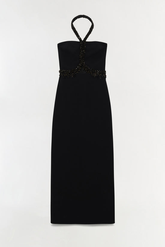 Zoriel Embellished Halter Gown