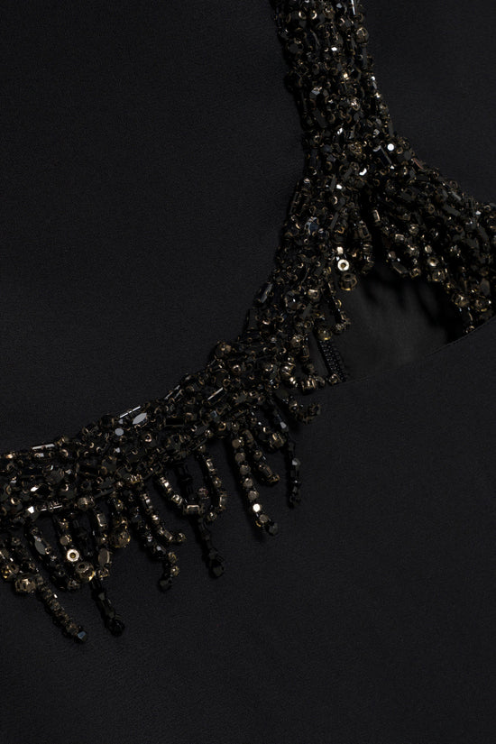 Zoriel Embellished Halter Gown