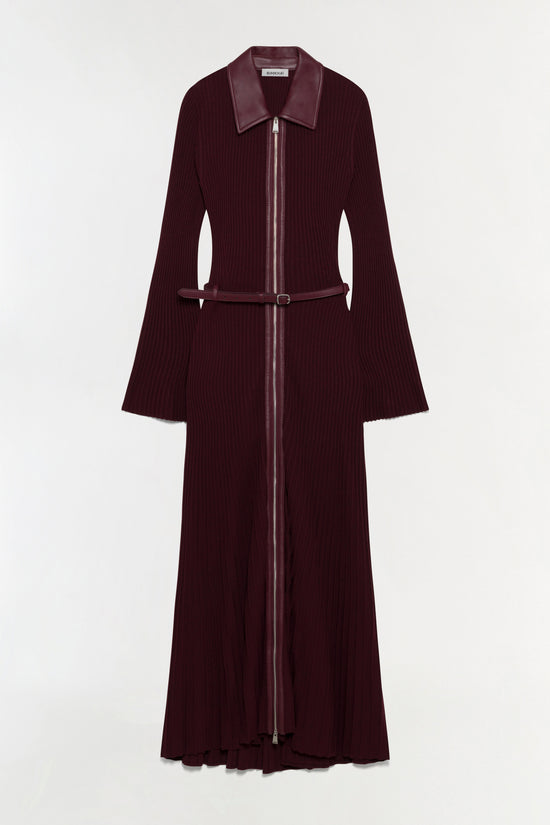 Ismelle Collared Knit Midi Dress