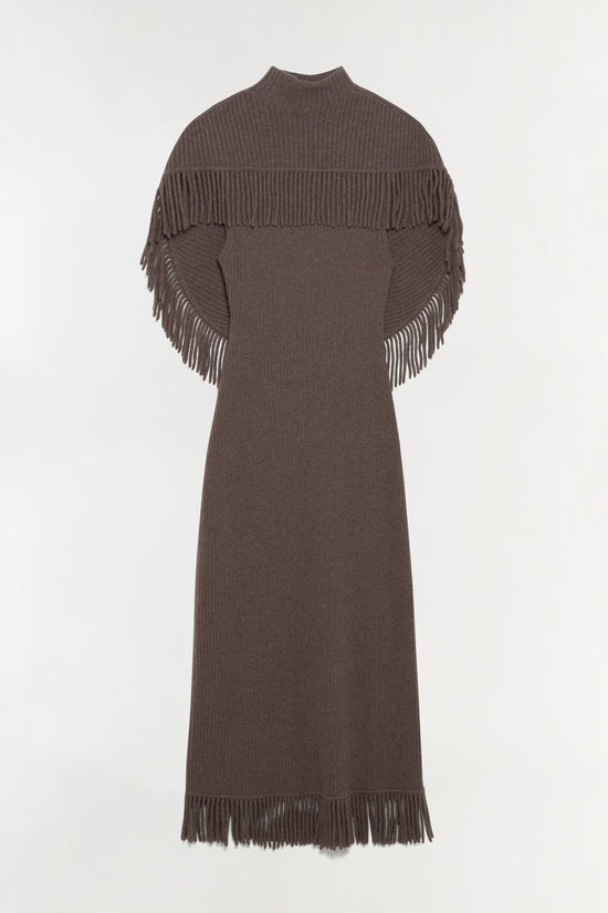 Jordan Knit Fringe Midi Dress
