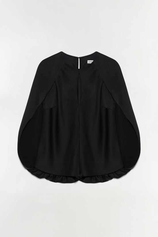 Lauren Satin Cape Top