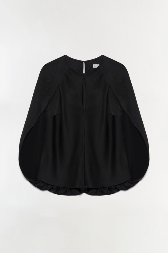 Lauren Satin Cape Top