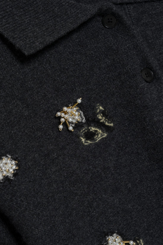 Zarelle Embellished Wool Cashmere Polo