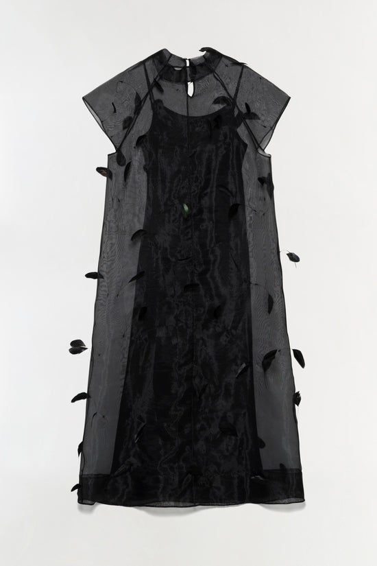 Pauline Organza Feather Midi Dress