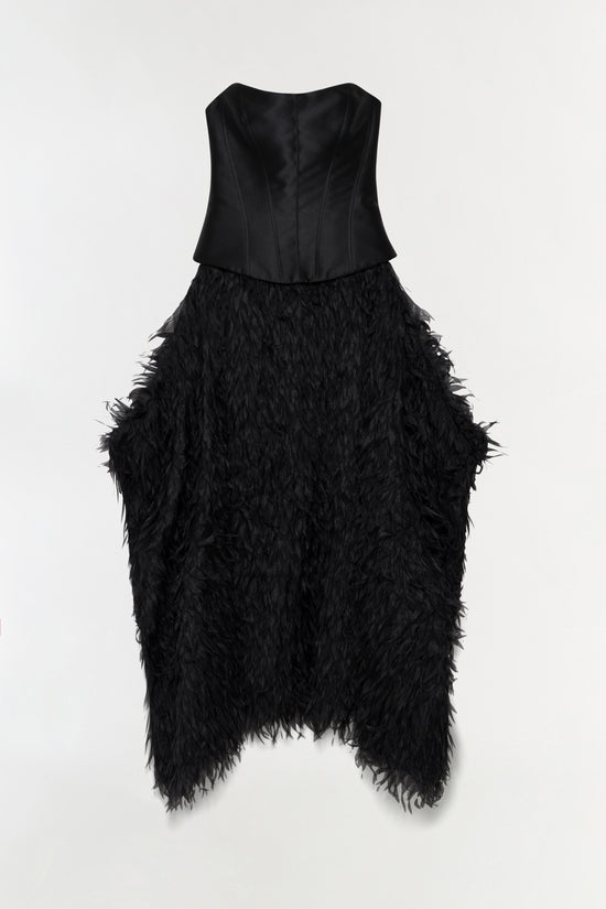 Leanna Featherlike Organza Gown