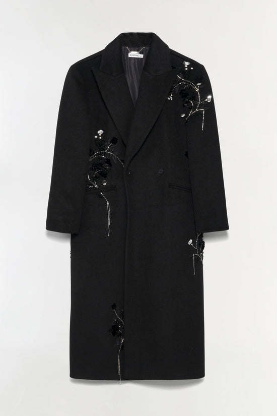 Cappotto in lana Gianni Embellished