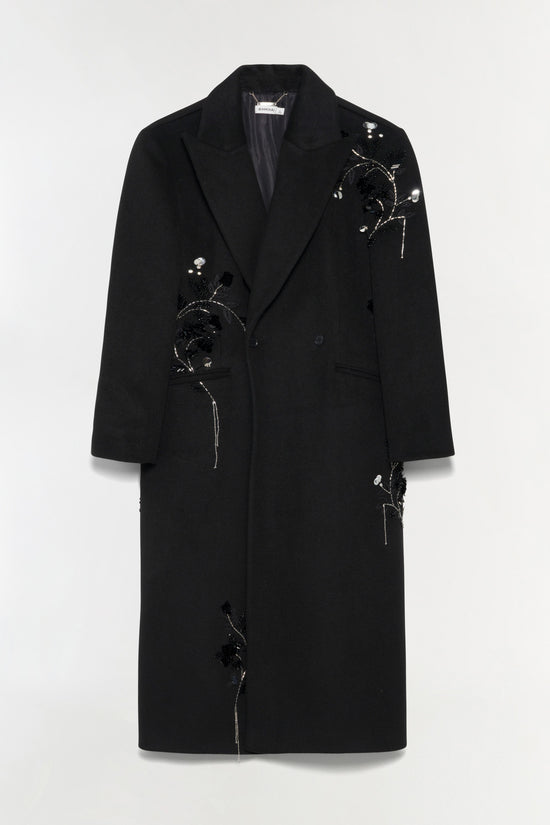 Cappotto in lana Gianni Embellished