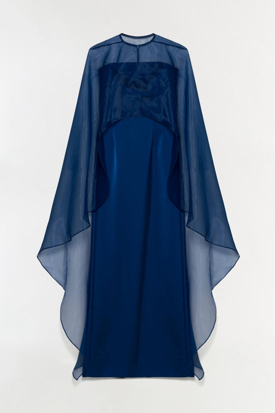 Fiora Organza Cape Gown