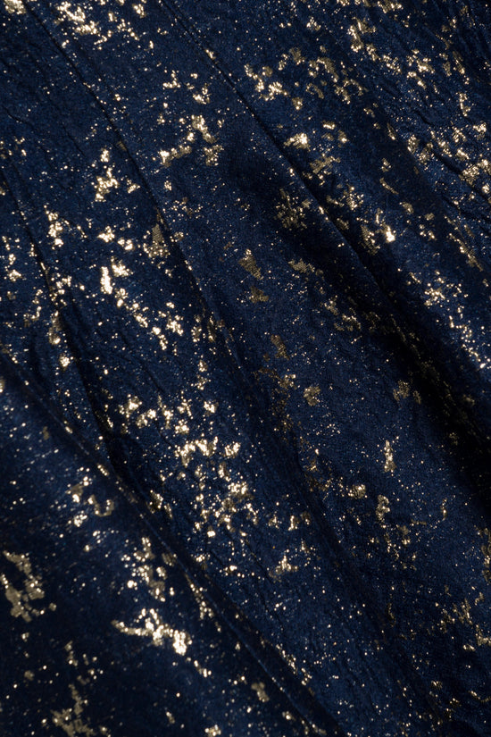 Claravelle Metallic Jacquard Gown