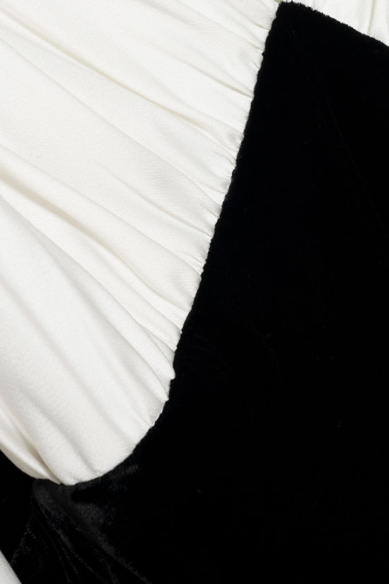 Mariselle Draped Velvet Gown