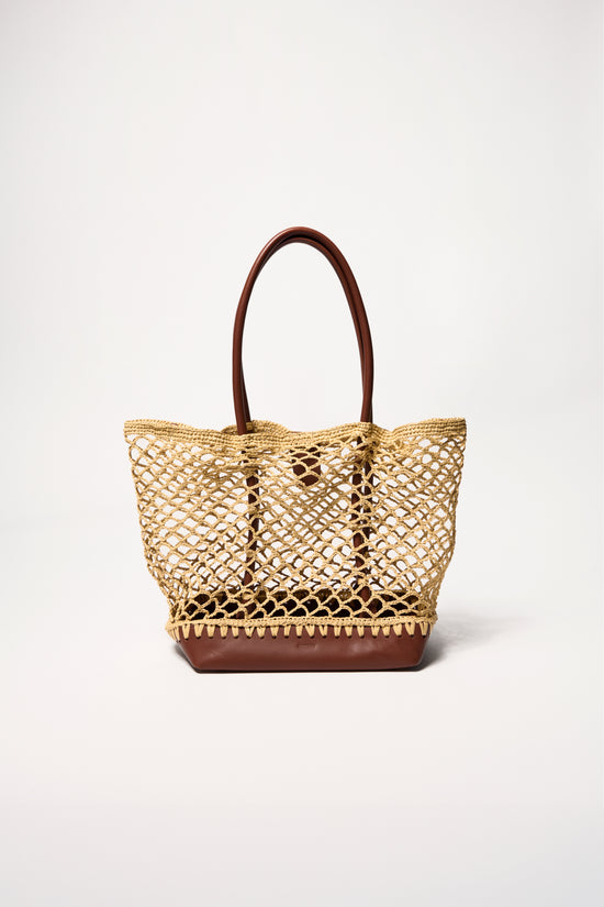 Caspian Raffia Tote