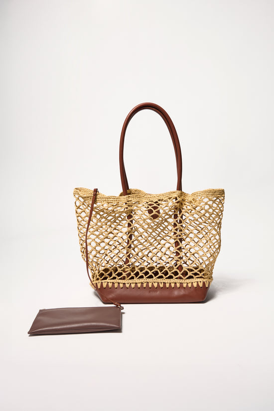 Caspian Raffia Tote