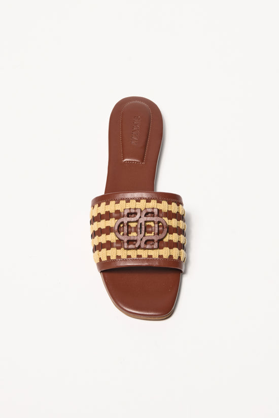 Delphi Rope Woven Flat Sandal