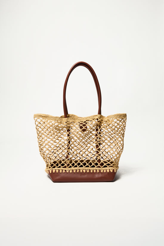 Caspian Raffia Tote