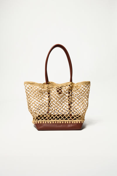 Caspian Raffia Tote – SIMKHAI