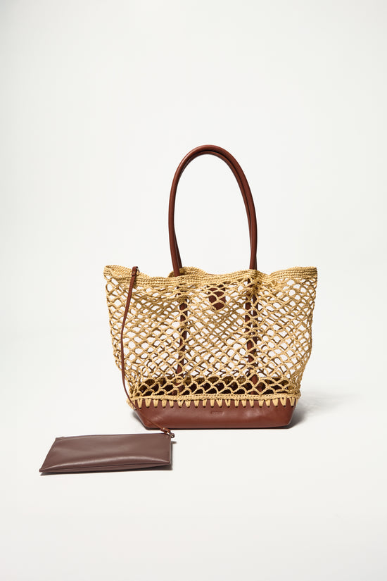Caspian Raffia Tote