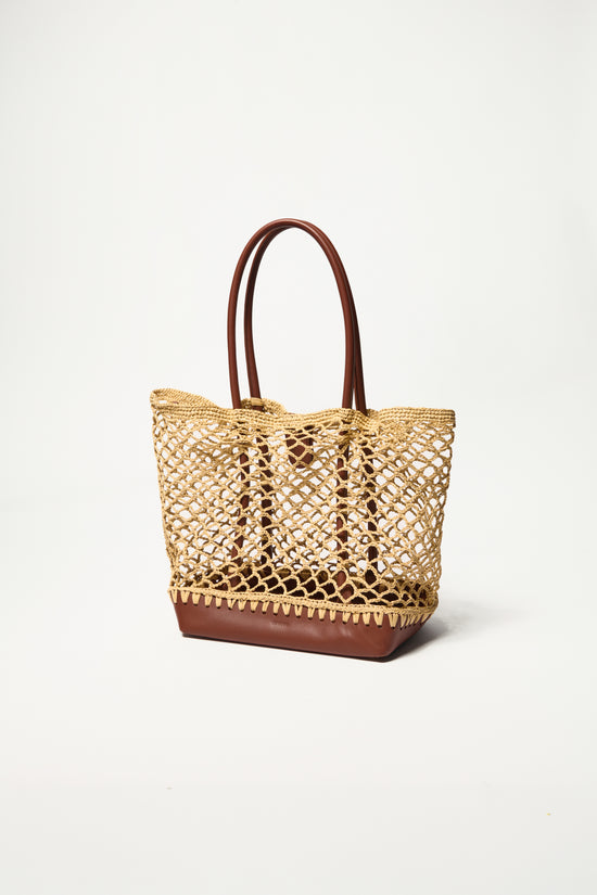 Caspian Raffia Tote
