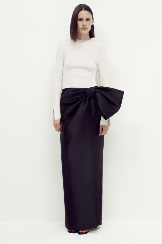 Coralyne Knit Combo Gown
