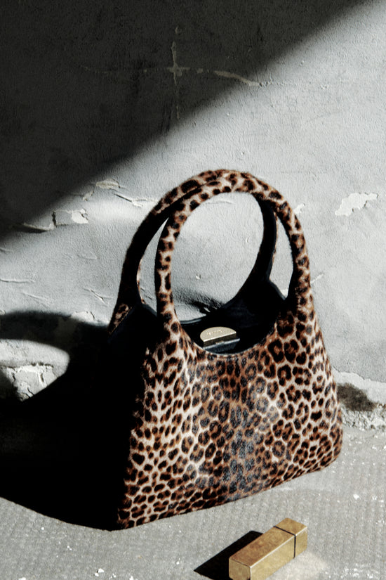 Camille Calf Hair Top Handle Bag