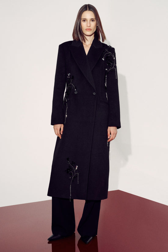 Gianni Embellished Wool Coat