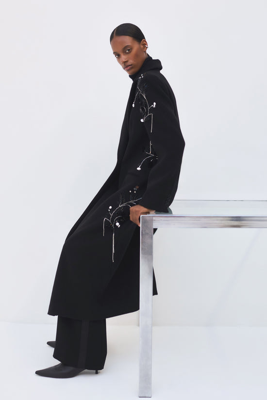 Cappotto in lana Gianni Embellished