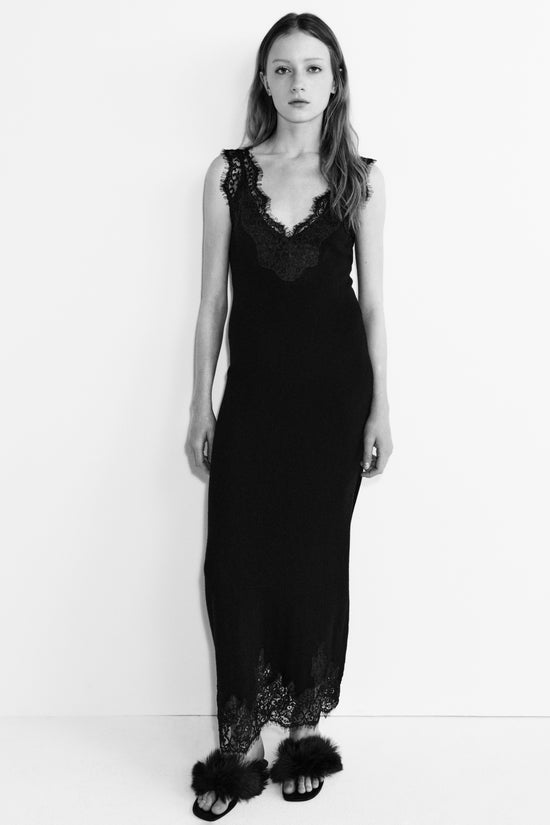 Zinnia Lace Cashmere Midi Dress
