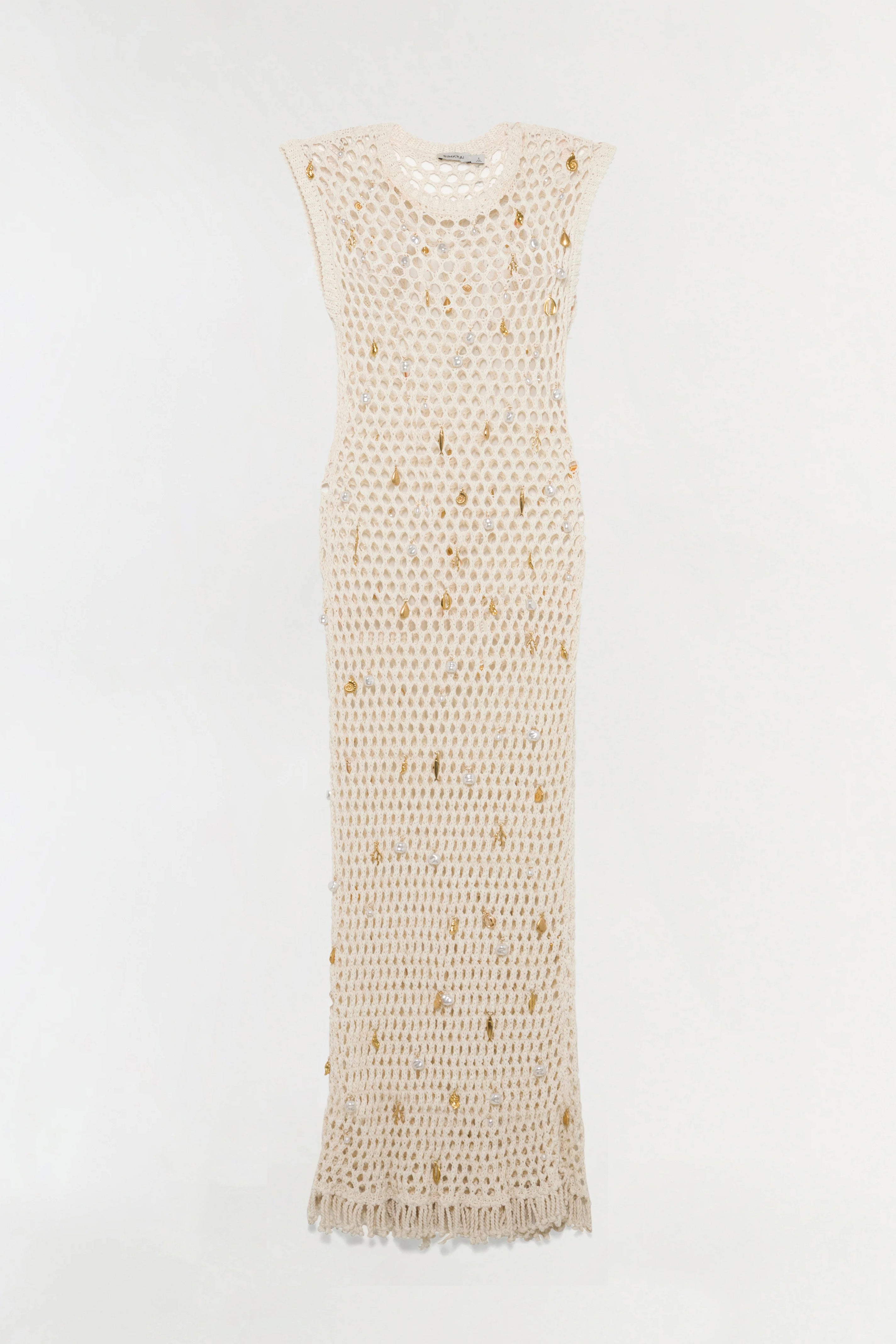 crochet panel cami flare dress Coralia Knit Charmed Midi Dress – SIMKHAI