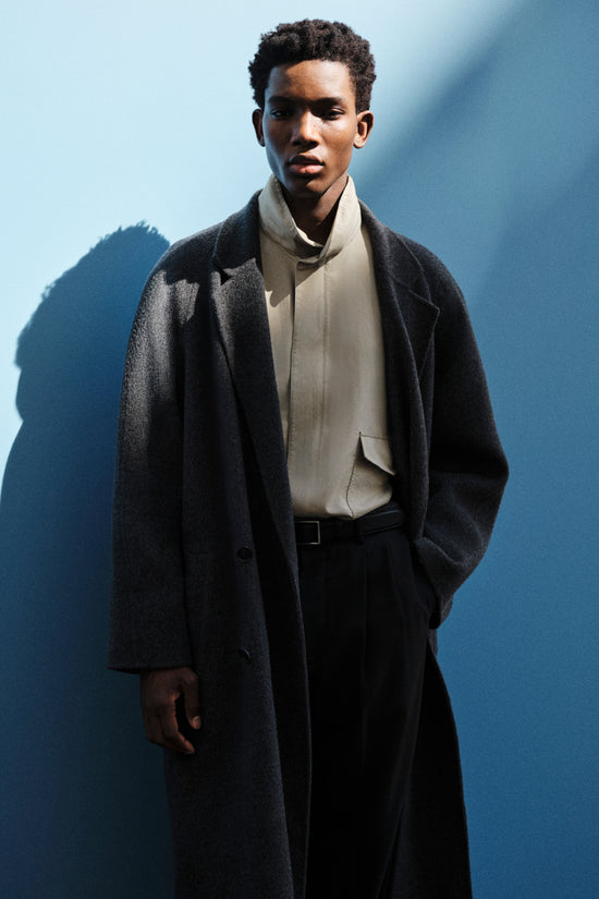 Sutton Double Breasted Wool Coat