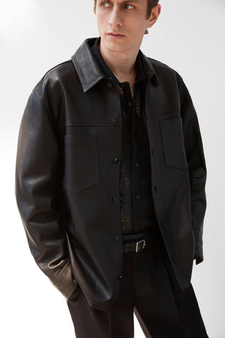 Gibson Leather Shirt Jacket