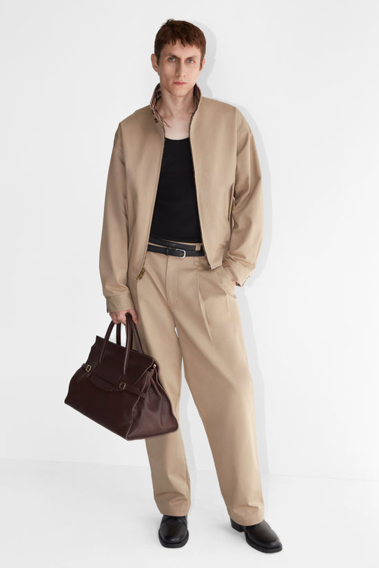 Kent Twill Pleated Pants