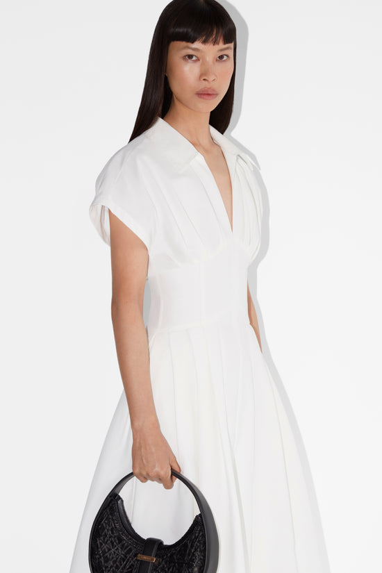 Farlow Cotton Faille Midi Dress