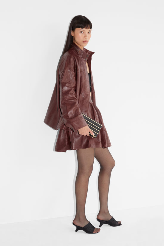 Bryar Leather Mini Skirt
