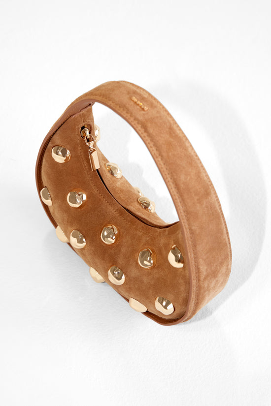 Finn Studded Suede Shoulder Bag