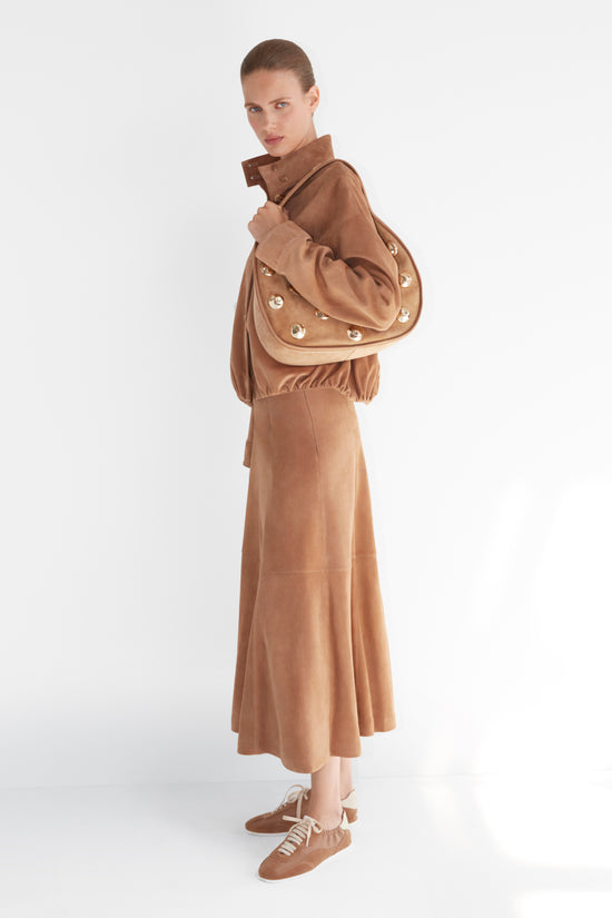 Bonnie Suede Midi Skirt