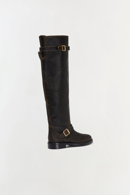 Noah Leather Over The Knee Boot