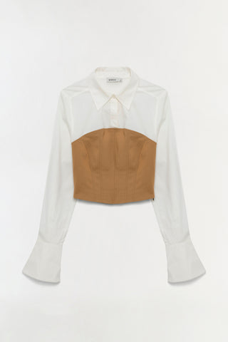 Lidey Cotton Combo Top