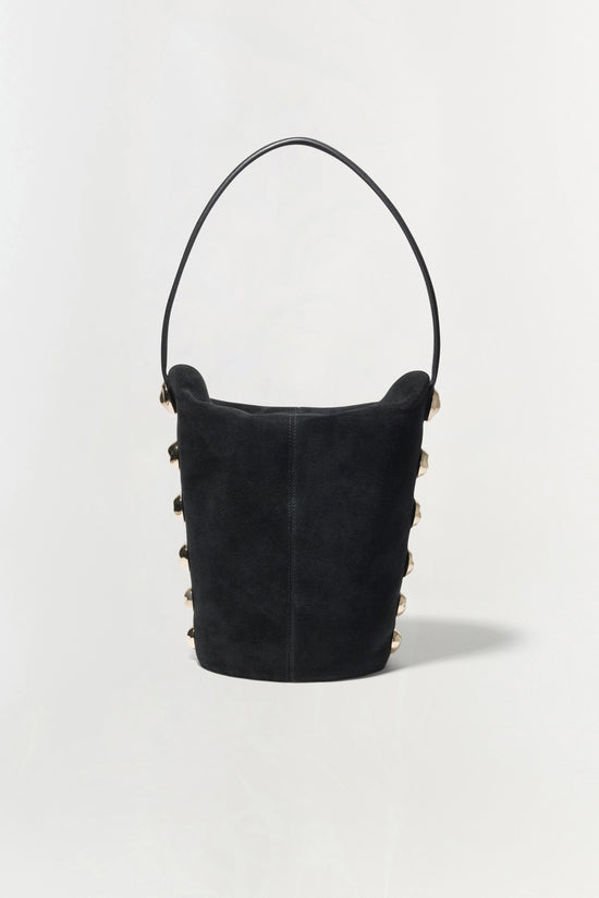 Amaya Suede Studded Bucket Bag