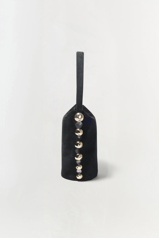 Amaya Suede Studded Bucket Bag