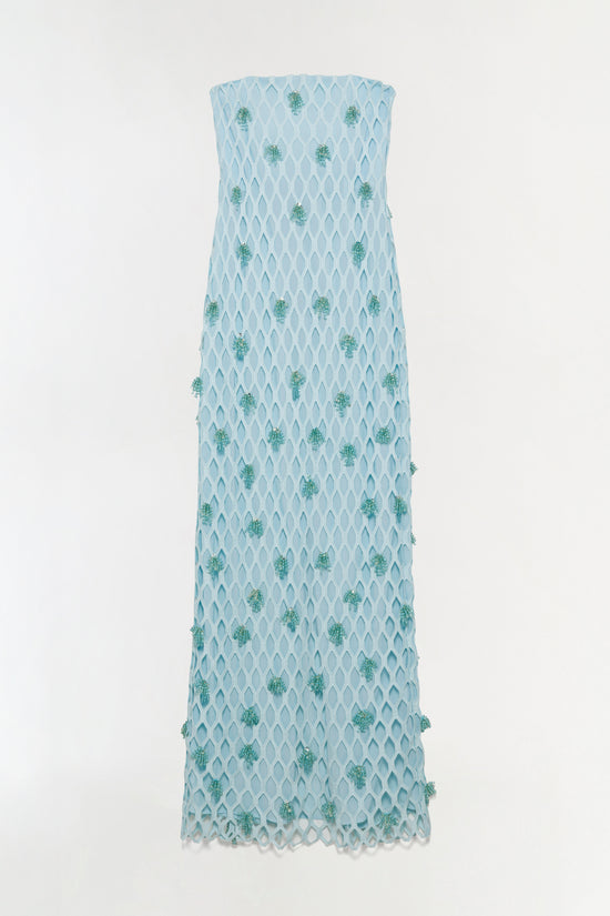 Iridessa Embellished Lattice Bustier Gown