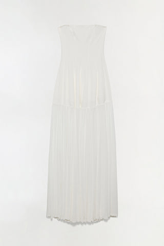 Sandrine Draped Jersey Bustier Midi Dress