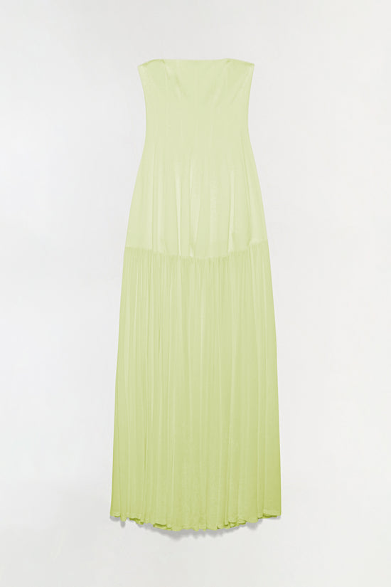 simkhai yellow dress Simkhai Women's Acacia Jersey Midi Dress in Buttercream, Size Medium