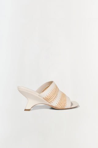 Shadow Mule Raffia Sandal