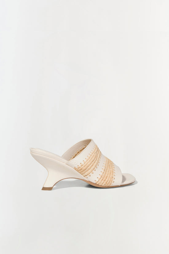Shadow Mule Raffia Sandal