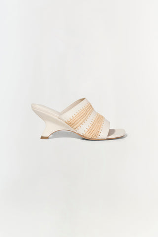 Shadow Mule Raffia Sandal