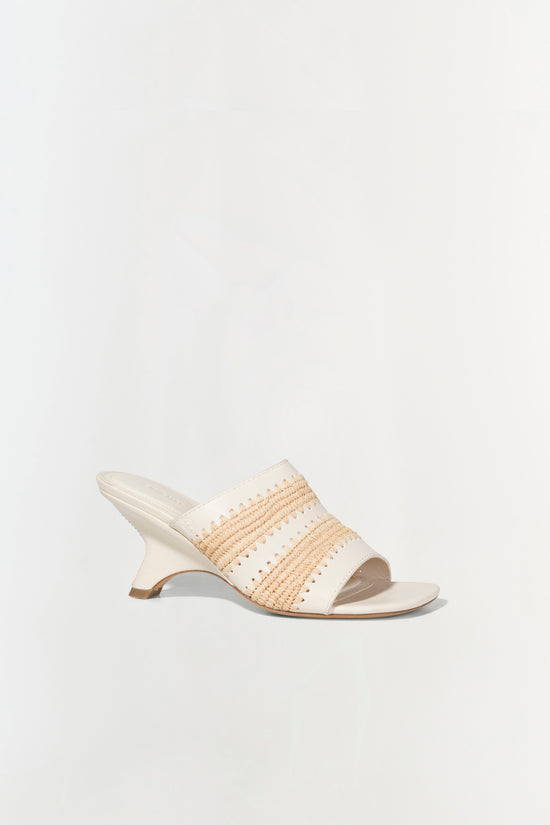 Shadow Mule Raffia Sandal