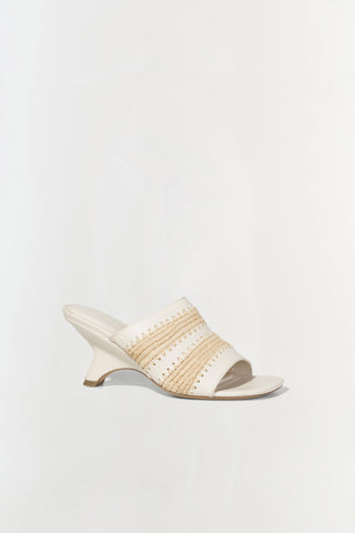 Shadow Mule Raffia Sandal