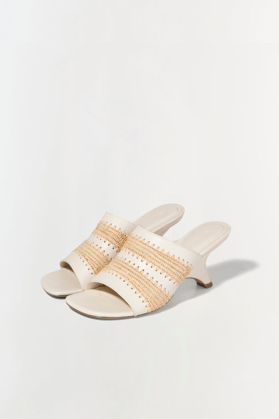 Shadow Mule Raffia Sandal