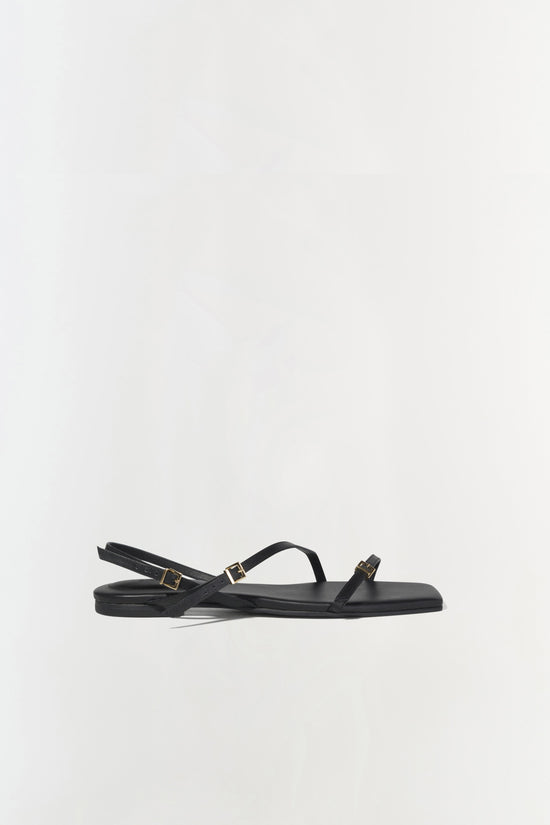 Carey Leather Flat Sandal