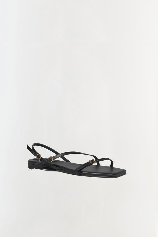 Carey Leather Flat Sandal