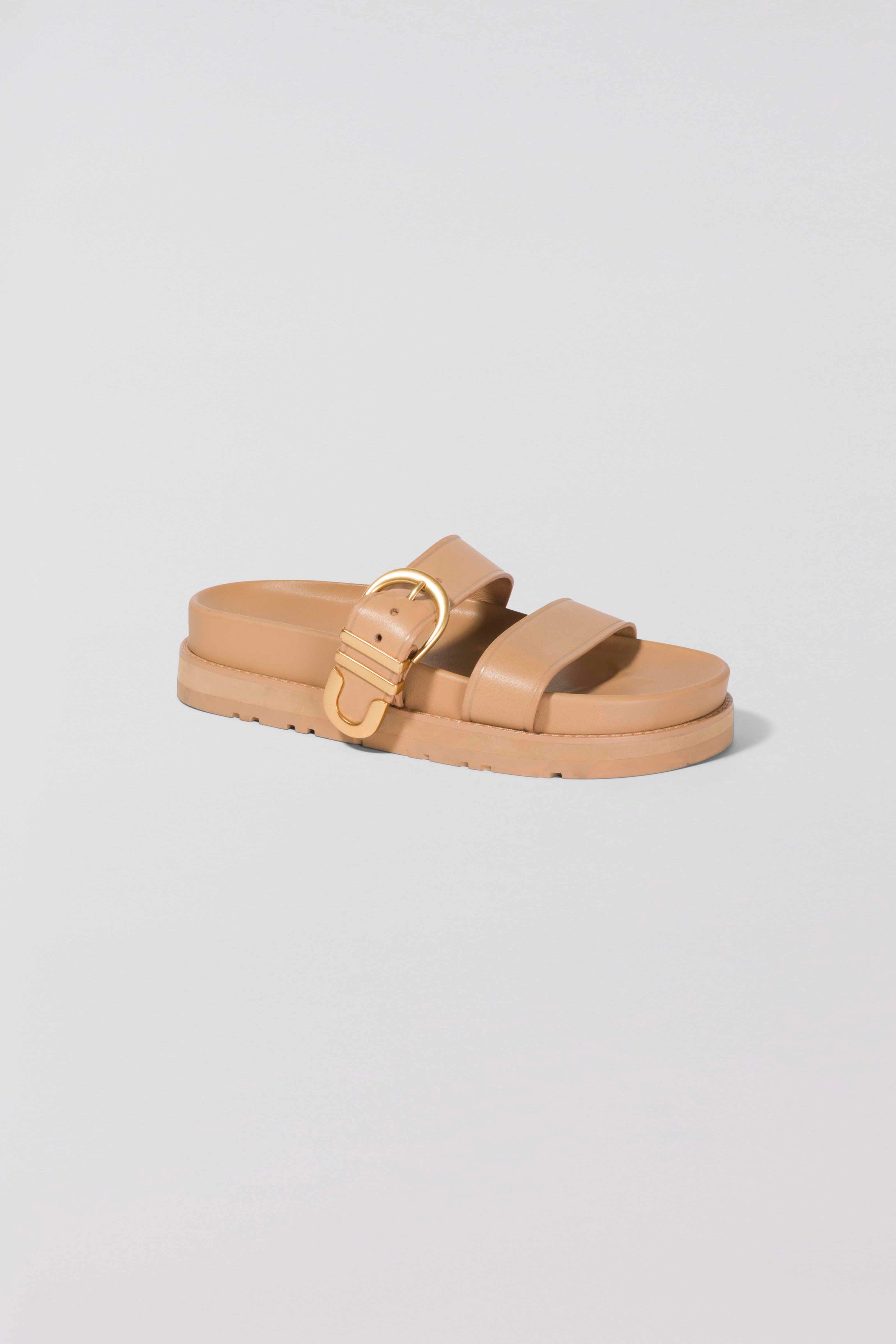 Aida Buckle Sandal - Camel | SIMKHAI